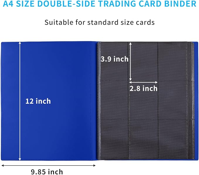 Card Binder, Upgraded 9 Pockets Trading Card Collection Binder - Image 2