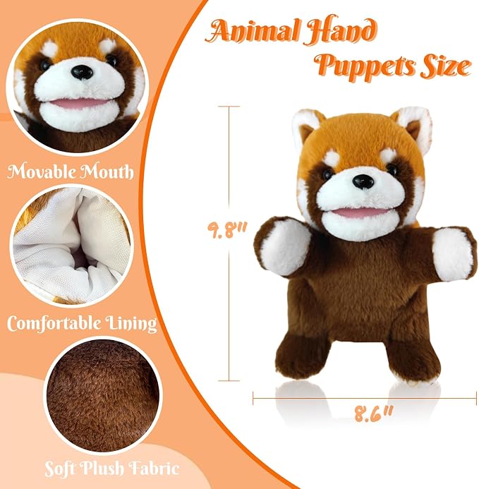 6 Pcs Animal Hand Puppets for Kids - Image 5
