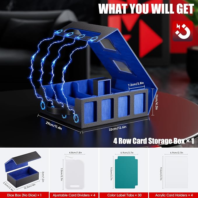 Trading Card Storage Box – 3500+ Magnetic MTG Deck Box - Image 2