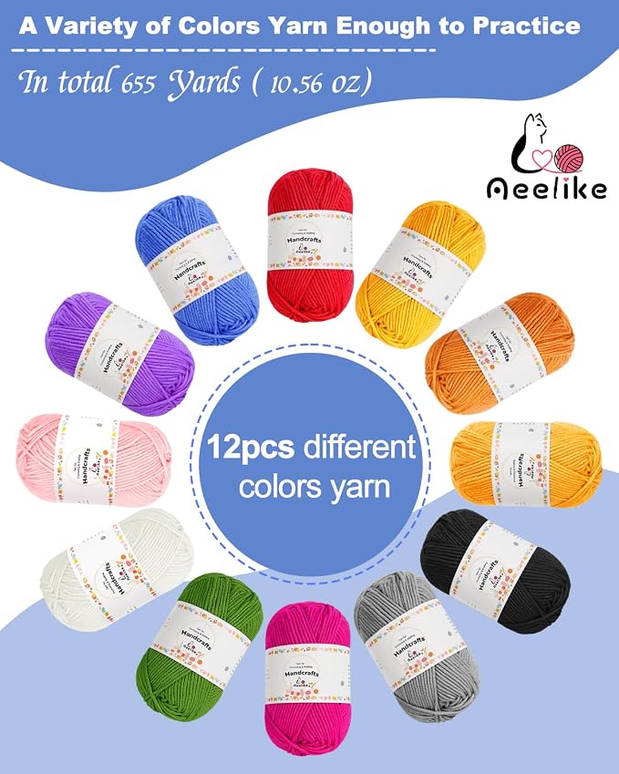 Aeelike Crochet Kit for Beginners Young and Old, First Crochet Kit for Adults - Image 3
