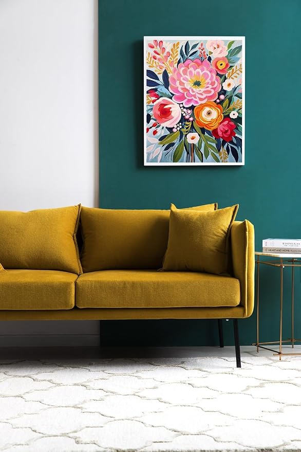 MjhRcll Flowers Stamped Cross Stitch Kits, Flowers in Vase Cross Stitch - Image 4
