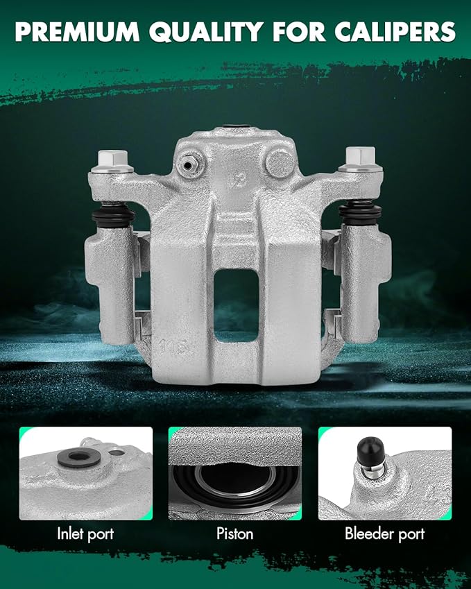 SCITOO Rear Left+Right Brake Calipers With Bracket 19B2792 19B2793 Compatible For Infiniti G35 2003-2005 For Nissan 350Z 2003-2005 For Nissan Murano 2003-2007 For Nissan Quest 2004-2009