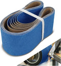 4 x 36 Inch Sanding Belts, 6 Pcs 80 Grit, Zirconia Sanding Belts for Metal Polishing, Woodworking, Surface Refining