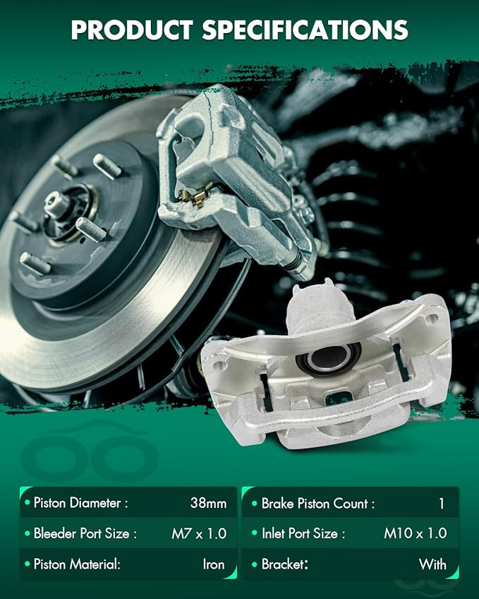 SCITOO Rear Right Brake Caliper With Bracket 19-B2066A Compatible For Saab 9-2X 2005-2006 For Subaru Forester 2004-2008 For Subaru Impreza 2004-2007