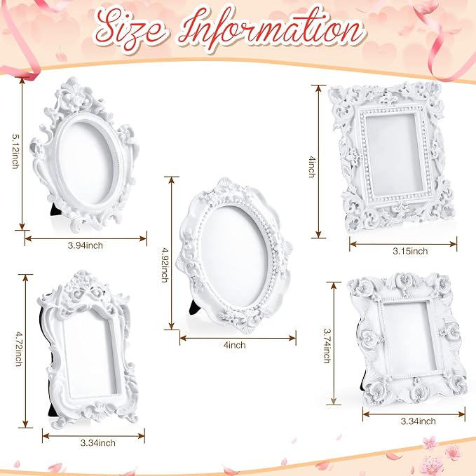 Maitys 5 Pcs Mini Picture Vintage Frames - Image 3