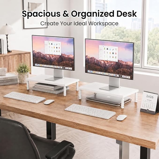 OPNICE Monitor Stand Riser for Desk, Adjustable Computer & Laptop Stand - Image 4