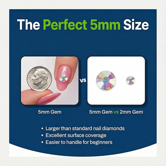 4500PCS 5MM 24 Colors Rhinestones - Image 4