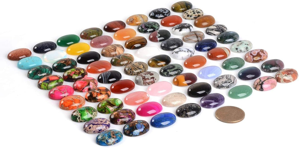 Wholesale Lot Multi-color Gemstone Round Oval Cab Cabochon - Image 3