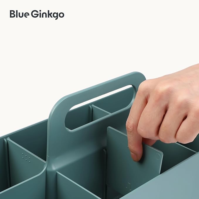 BLUE GINKGO Stackable Organizer Caddy, Made in Korea | Portable. Adjustable. - Image 7