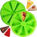 Silicone Scone Baking Pan 8-Cavity Triangle Cake Mold 28.4cm | Nonstick Silicone by Fchil