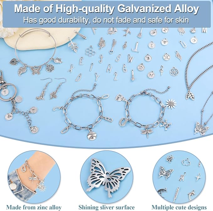 Modacraft 254 Pcs Silver Charms - Image 4