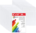 Simetufy 36 Pack 8x10 Inch Canvas Boards by Simetufy