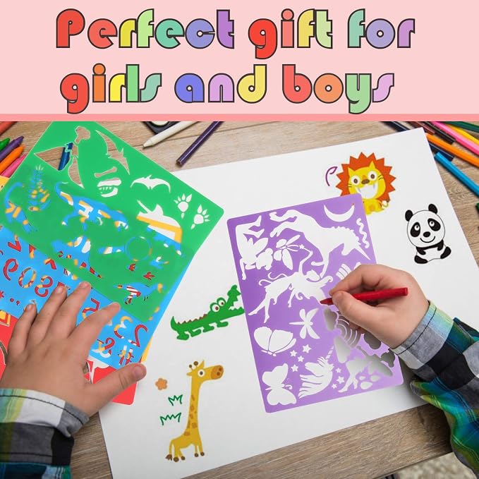 HADDIY Kids Drawing Stencils Set - Image 5