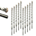 Direko 10-Piece 1 inch x 12 Inch SDS Plus Rotary Hammer Drill Bits Carbide Tipped Concert Drill Bits for Concrete, Brick, Cement Walls, Stone, Hammer Drill Bits for Concrete