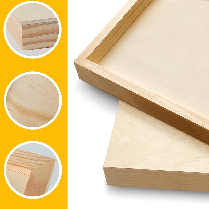 Falling in Art 2 Pack 20x20'' Unfinished Gallery Birch Wood Canvas Panels | 1 - Image 5