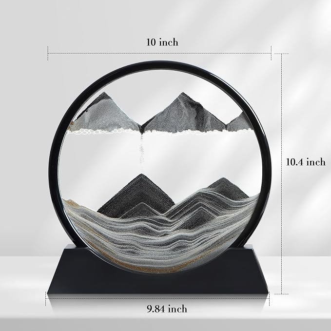 Moving Sand Art Liquid Motion, 3D Deep Sea Sandscape Color Quicksand Decor - Image 2