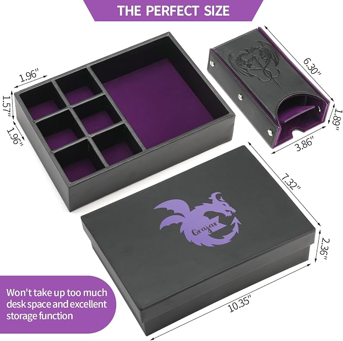 Grajar DND Dice Tray and Dice Tower - Image 4
