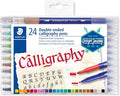 STAEDTLER 3005 TB24 Double-Ended Fibre-Tip Calligraphy Pens by Staedtler