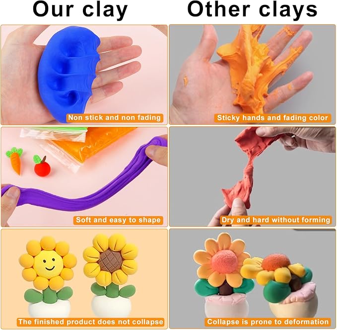 Pink Air Dry Clay 72 Packs Foam Clay Air Dry Foam Clay - Image 4