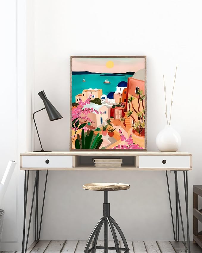 5DDIYART Seaside Town Paint by Numbers - Image 6