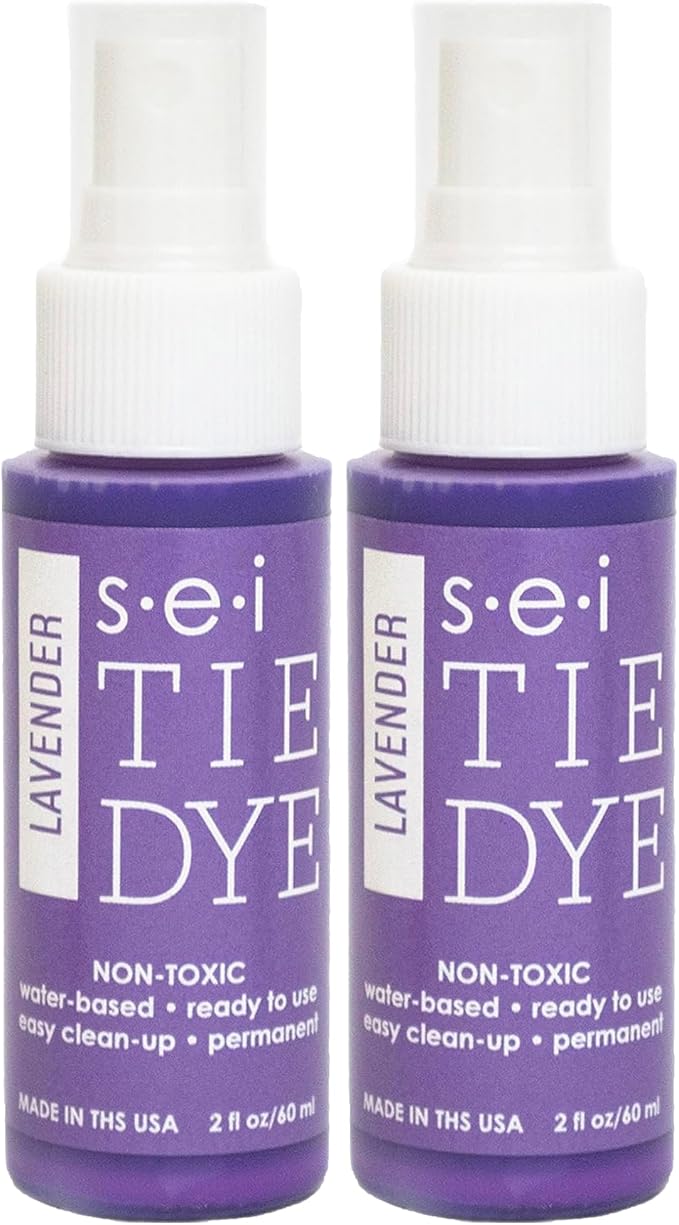S.E.I. Lavender Tie Dye Spray Bottle: 2oz. Non Toxic Fabric Dye Spray, DIY by SEI