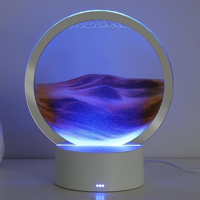 KPNUWN Moving Sand Art Liquid Motion, 3D Deep Sea Sandscape Color Quicksand by KPNUWN