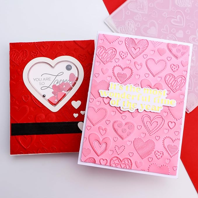 Valentine's Day Hearts 3D Embossing Folder - Image 3