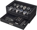 ProCase Watch Box for Men, 12 Slots Watch Display Holder by ProCase