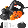VEVOR Electric Hand Planer, 3-1/4" Width Corded, 16500 RPM High-Speed Powerful Handheld for Woodworking, Wood Chamfer DIY, Smooth Finish Carpentry Tool, FCC-SDoC