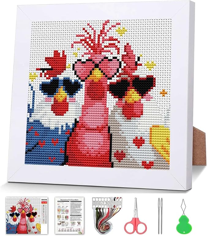 VIGEGU Chicken Cross Stitch Kits by VIGEGU