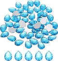 MECCANIXITY 50PCS Flat Back Acrylic Teardrop Gems 10x14mm Artificial Rhinestones by MECCANIXITY