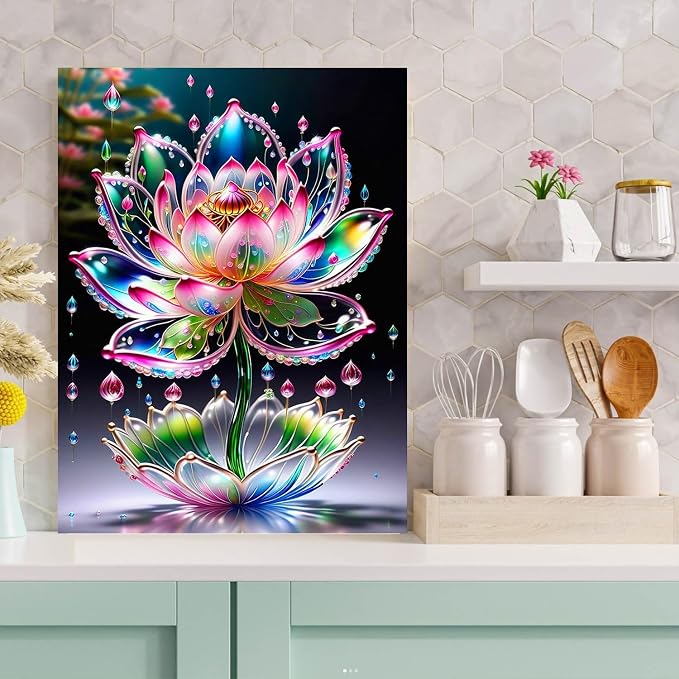 Lotus Diamond Painting Kits for Adults Beginners - Image 2