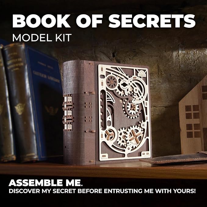 UGEARS Book of Secrets 3D Wooden Puzzles - Image 7
