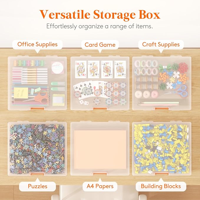 Lifewit 8 Pcs Board Game Storage Boxes, 12.2x10.6'' Paper Container - Image 7