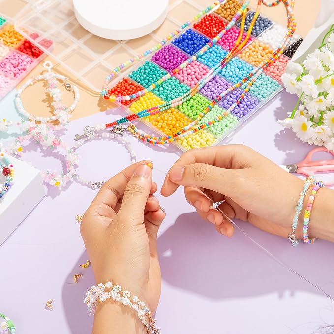 Goldwise Friendship Bracelet Kit, Clay Beads, 7 Styles Letter Beads, Variety of - Image 7