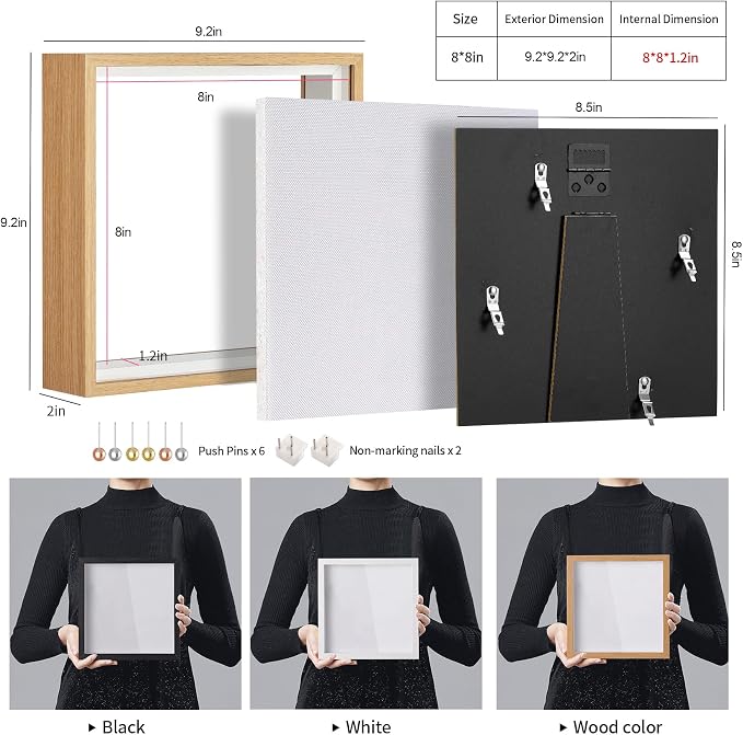 8x8 Shadow Box Picture Frame - Image 3
