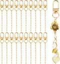 20pcs Gold Keychain Making Kit, Key Ring Swivel Snap Hook Chains, Extender by Unknown