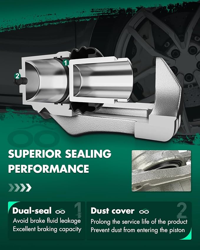 SCITOO 19B2999 19B2998 Front Left & Right Disc Brake Calipers Assembly w/Bracket For Hyundai For Elantra/For Sonata,For Kia For Magentis/For Optima/For Soul