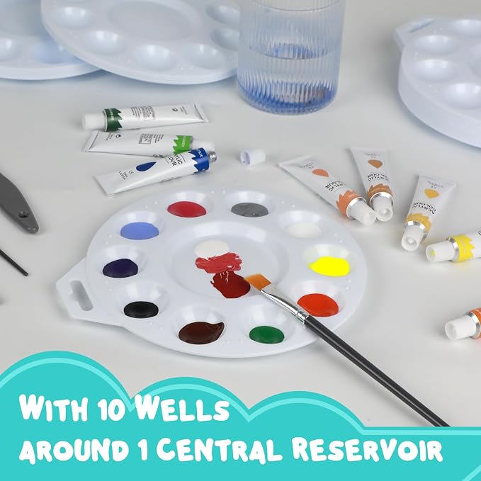 56Pcs Paint Tray Palettes, Plastic Paint Pallets - Image 6