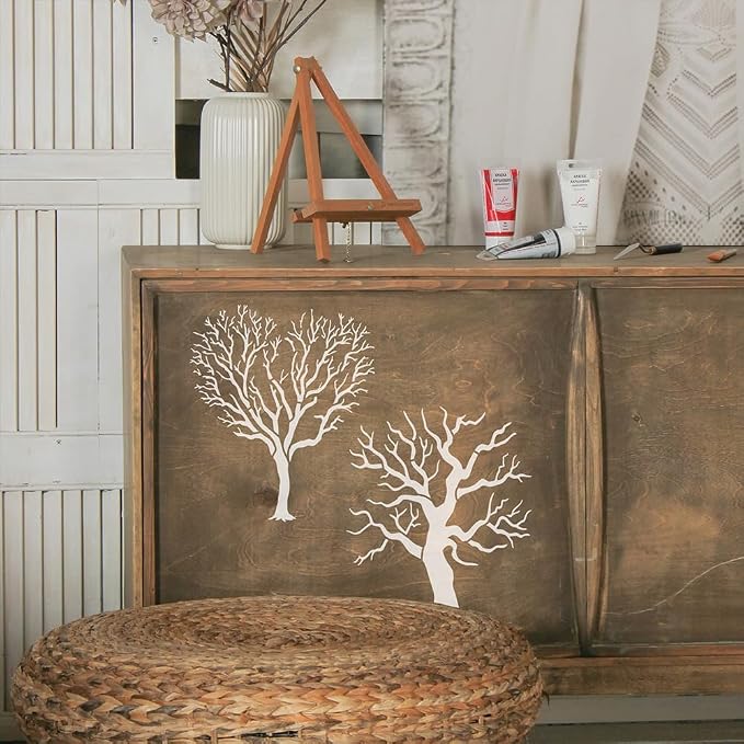 FINGERINSPIRE 4Pcs Tree Branches Painting Stencil - Image 5