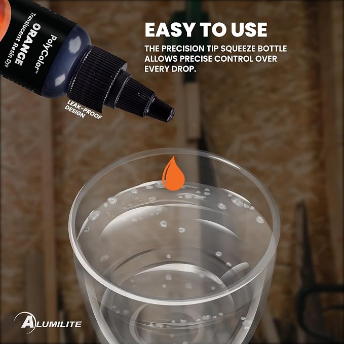 Alumilite Liquid Dye Orange 1 Oz, Highly Concentrated Dye - Image 5