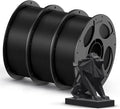 ANYCUBIC PETG Filament 1.75mm Bundle, 3D Printer Filament, Dimensional Accuracy +/- 0.02mm, Exceptional Toughness, Print with Most FDM 3D Printers, 1KG Reusable Spool, 3KG Black
