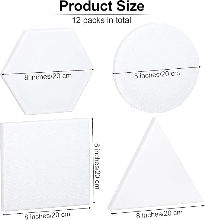 Aodaer 12 Pieces Stretched Canvas - Image 2