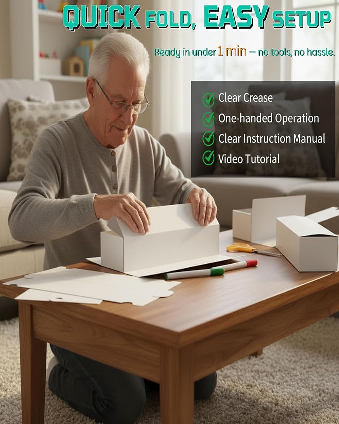 Card Box for Trading Cards, 14 Inch Laminated Card Storage Box - Image 5