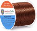 Mandala Crafts 20 Gauge Brown Anodized Aluminum Craft Wire, 100 FT | Colored by MandalaCrafts