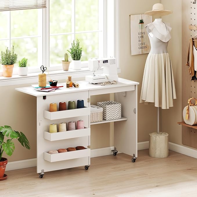Giantex Folding Sewing Table - Image 2