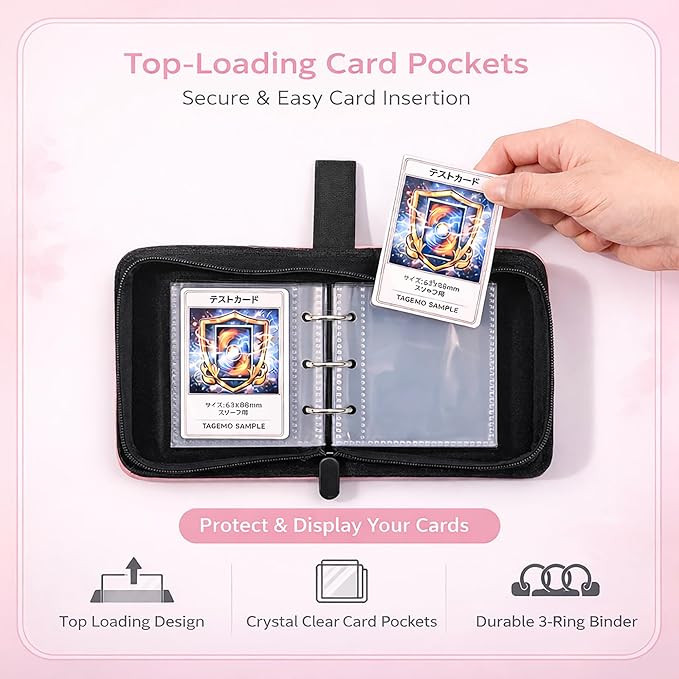 Mini Trading Card Binder Album, 1 Pocket Card Binder - Image 4