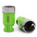 Diamond Core Drill Bit,2pcs Diameter 1-1/4 inch 32mm Thread 5/8-11,Vacuum Brazed Dry Wet Hole Saw for Porcelain Tile,Granite,Marble,Concrete,Masonry,Brick