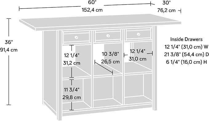 Sauder Craft Pro Series Durable Craft Work Table - Image 3