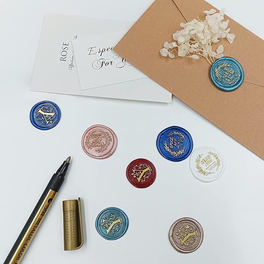 Wax Seal Pen Kit，Wax Seal Pen for Decorating Wax Seal Bead Sticks, Metallic - Image 7